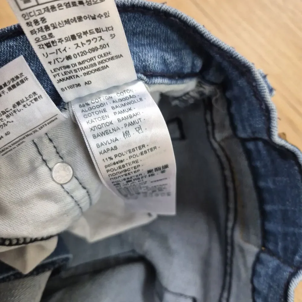 Levi’s 514 Straight Jeans Mens 34x32 Blue Stretch Cowboy Workwear Denim Pants